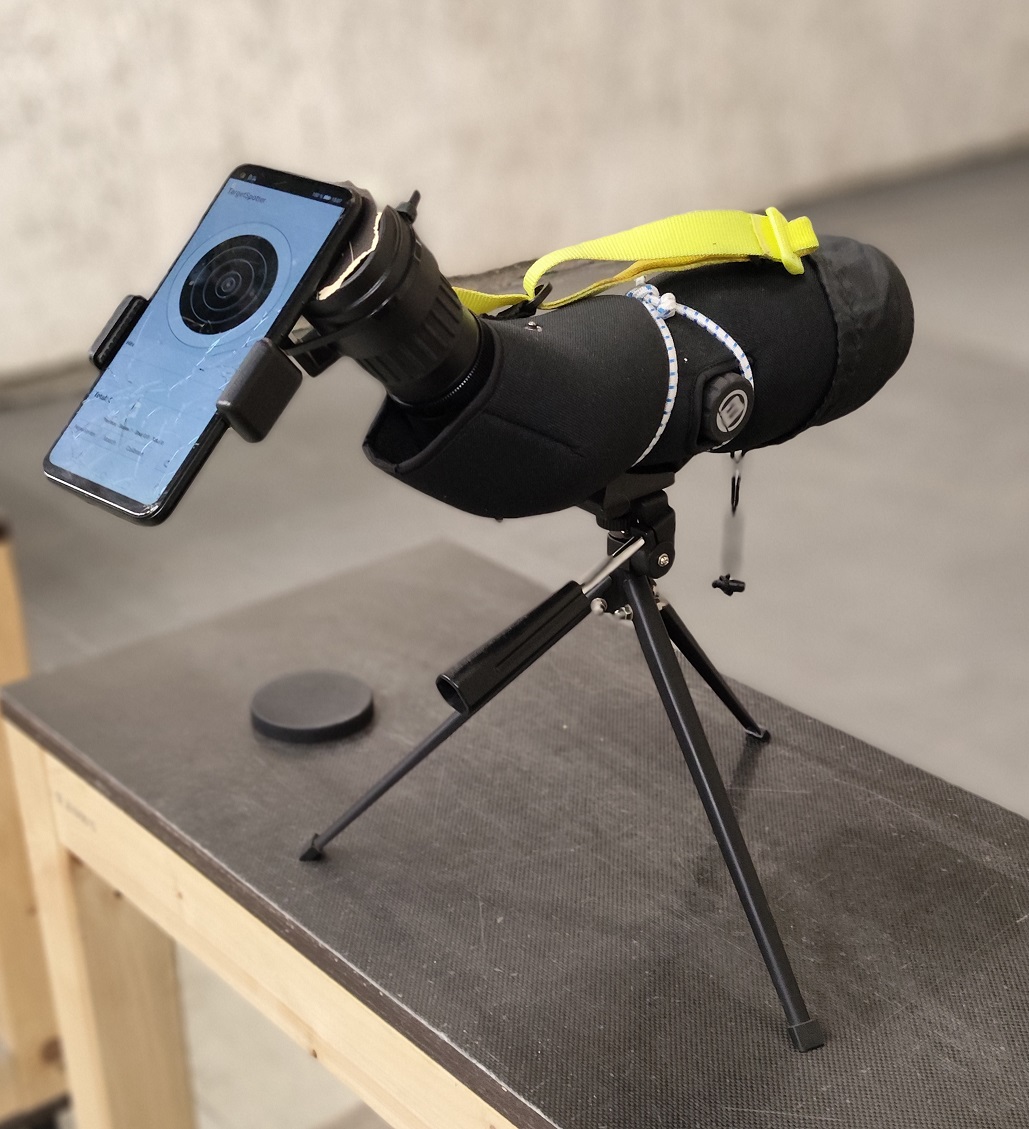 Spektiv mit Smartphone-Halterung